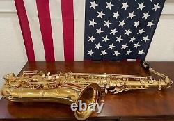Gold Tenor Saxophone Beginner Intermediate Student Sax New! With Case Free Ship