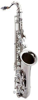 Hawk Tenor Saxophone Nickel Finish with Case, Mouthpiece and Reed