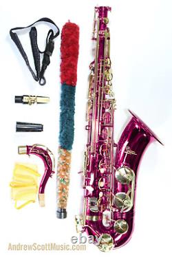 Hot Pink Tenor Saxophone New in Case Masterpiece
