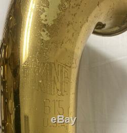 King 615 U. S. A. Saxophone tenor With Case/ Serial Number 879106 /AS-IS