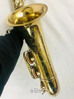 King Super 20 382xxx Tenor Sax withCase SOLID SILVER NECK! BLACK FRIDAY DEAL