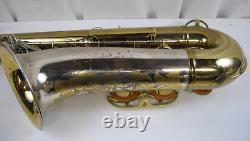King Super 20 Silver Sonic Tenor Saxophone Sterling Neck & Bell Gold Inlay Wow
