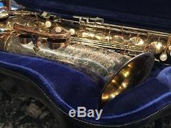 King Super 20 Silversonic 1965 tenor saxophone with case