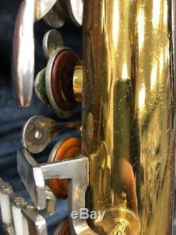 King Tenor Sax For Parts, Not Working with Case