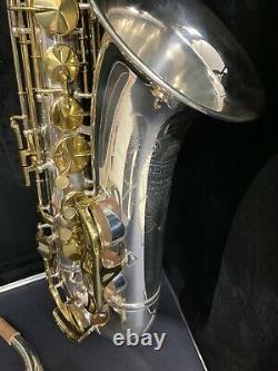 King Zephyr Tenor Saxophone Silver Plated Overhauled New Case