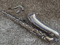 Kohlert Star Bb Silver Plated Tenor Saxophone SN24821 Nice-Rolled Tone Holes