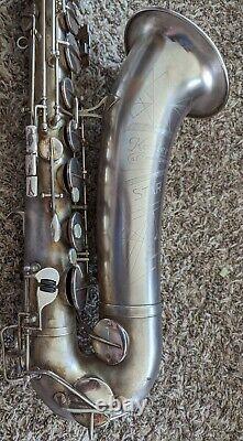 Kohlert Star Bb Silver Plated Tenor Saxophone SN24821 Nice-Rolled Tone Holes