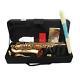 LADE Brass Bb Tenor Saxophone Sax Carved Pattern Wind Instrument with Case S8U8