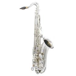 LADE Professional Silver Bb Tenor Saxophone Sax withCase For School N1N3