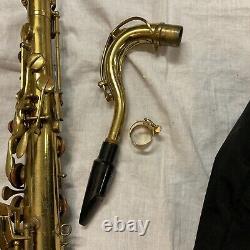 La Monte Tenor Saxophone Serial #6960 Made In Italy With Soft Case