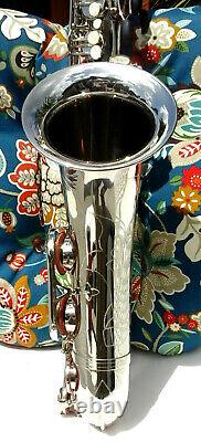 MENDINI(Cecilio) American Beauty Nickel-Silver Tenor Sax withCustom Painted Neck