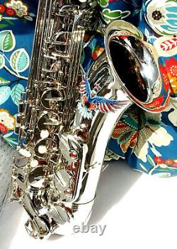 MENDINI(Cecilio) American Beauty Nickel-Silver Tenor Sax withCustom Painted Neck