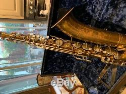 Martin Handcraft Imperial vintage 1935-36 tenor saxophone with case nice shape