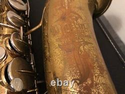 Martin Imperial Tenor Saxophone with Neck, Mouthpiece, Case for repair or parts