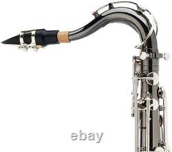 Mendini Tenor Saxophone, L+92D B Flat, Case, Tuner & Mouthpiece Black withNickel