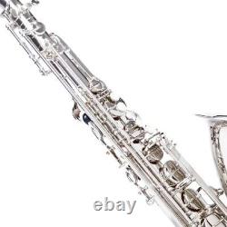 Mendini Tenor Saxophone, L+92D B Flat, Case, Tuner, Mouthpiece Nickel