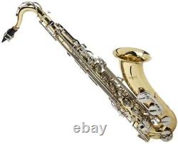 Mendini by Cecilio Jazz Tenor Saxophone, L+92D B Flat, Case, Tuner, Mouthpiece