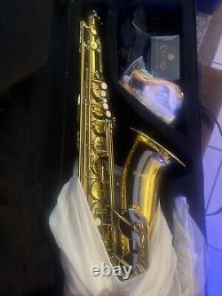 Mendini by Cecilio Tenor Nickel Saxophone L+ 92D B Flat Case, Tuner, Mouthpiece