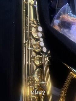 Mendini by Cecilio Tenor Nickel Saxophone L+ 92D B Flat Case, Tuner, Mouthpiece