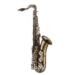 Muslady Antique Finish Bb Tenor Saxophone Sax Brass WithCase Gloves Brush Care Kit