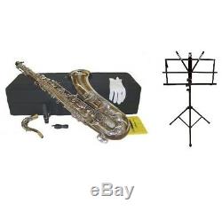 NEW Merano BB Silver Nickel Tenor Saxophone, Case+StandStudent to Intermediate