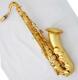 NEW Professional Tenor Saxophone Matt Gold Sax Pearl button Bb High F# With Case
