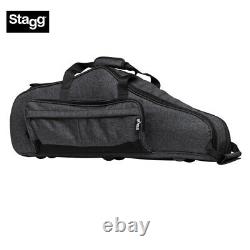 NEW Stagg SB-TS-GY Premium Padded Soft Case for Tenor Saxophone Grey