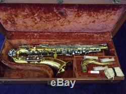 NICE! EVETTE SCHAEFFER TENOR SAXOPHONE With MATCHING NUMBERED NECK + CASE