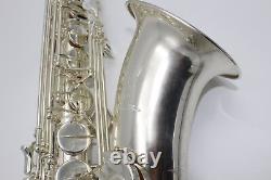 New B flat Eastern Music shiny silver plated tenor saxophone tenor sax with case