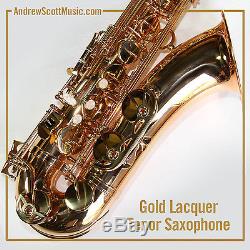 New Gold Tenor Saxophone in Case Masterpiece