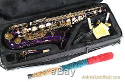 New Purple Tenor Saxophone in Case Masterpiece