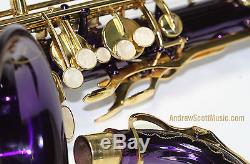 New Purple Tenor Saxophone in Case Masterpiece