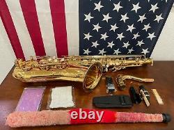 New Tenor Bb flat Saxophone Band withCase 2 yr Warranty Free Shipping & Return
