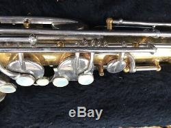 Nice Vintage Selmer tenor Sax USA made just serviced and adjusted withcase