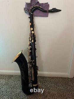 OPUS USA Professional Black/Gold Tenor Saxophone with Selmer S80 Mouthpiece