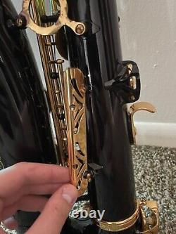 OPUS USA Professional Black/Gold Tenor Saxophone with Selmer S80 Mouthpiece