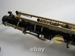 Opus Black Gold Tenor Saxophone Bb Sax Gold Bell With Hard Case