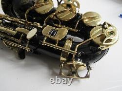 Opus Black Gold Tenor Saxophone Bb Sax Gold Bell With Hard Case