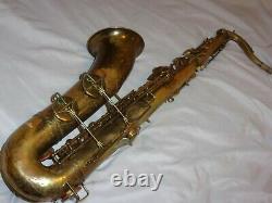 Original Buescher True Tone Aristocrat Tenor Saxophone, 1938, Worn, Plays Great