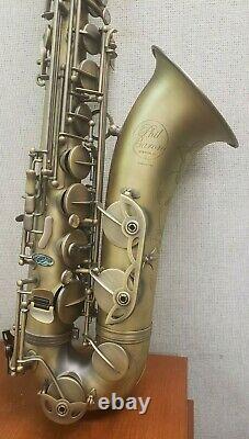 Phil Barone Tenor Saxophone Satin Finish Etched Design with Case Abalone Keys