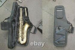Phil Barone Tenor Saxophone Satin Finish Etched Design with Case Abalone Keys