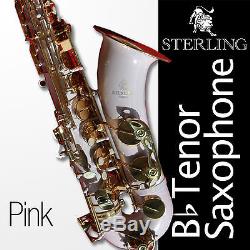 Pink Tenor Sax Brand New STERLING Bb Saxophone With Case and Accessories