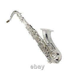 Pro New satin silver plated Tenor Saxophone tenor sax R54 type by Eastern music