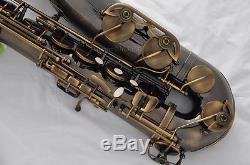 Prof. TAISHAN Antique Bb Tenor Saxophone Fine Engraving low B to high F# +Case