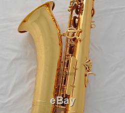 Professioanl GOLD TaiShan Tenor Saxophone Bb Sax High F# Italian pads With Case