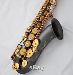 Professioanl Matte Black Nickel Tenor Saxophone New Bb Sax Italian pad With Case