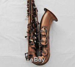 Professioanl QUALITY Red Antique Tenor Sax Saxofon Bb Saxophone High F# New Case