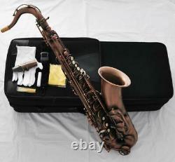 Professioanl QUALITY Red Antique Tenor Sax Saxofon Bb Saxophone WITH Case