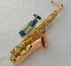 Professioanl Rose Brass Tenor Saxophone High F# sax Abalone shell Key New Case