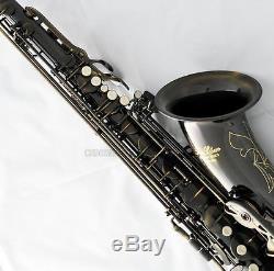 Professioanl TaiShan Bb Tenor Sax Antique Saxophone Extra Metal Mouthpiece +Case